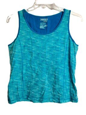 Danskin Now Active Tank Size XXL Cotton Blend Sleeveless Round Neck Pullover